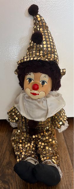 Vintage Porcelain head clown