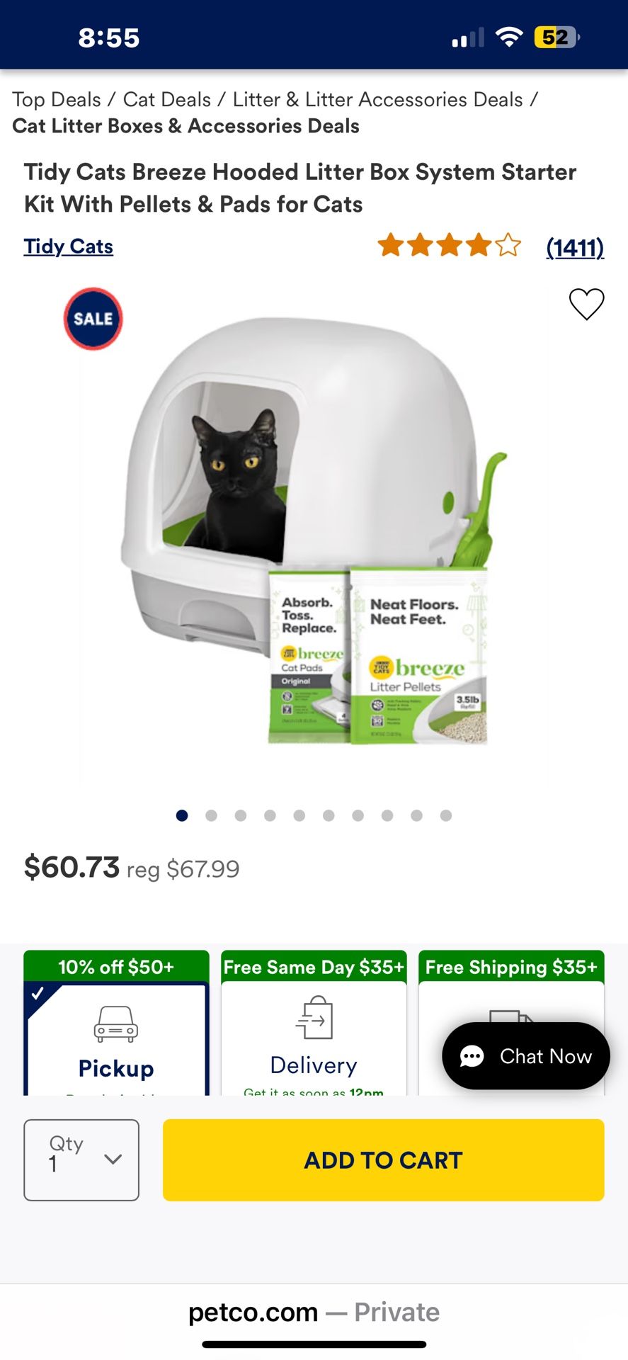 Two Tidy Cats Breeze Pallet Litter Box