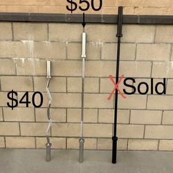 EZ Curl Bar & 5’ Barbell **See Photo For Pricing, FIRM PRICE**