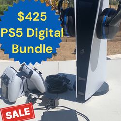 $425 Or Best Offer (TODAY ONLY) PS5 Digital Version  With Extra Storage