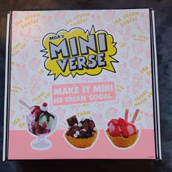 Miniverse Make It Mini Food Ice Cream Social Exclusive Playset NEW 