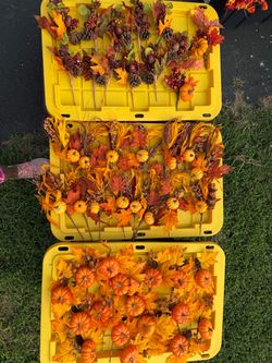 Fall Harvest Artificial Floral 4 dls each