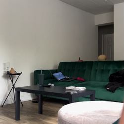 Velvet Green Sleeper Couch