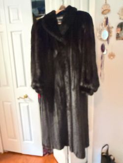 Luxury Long trench mink coat