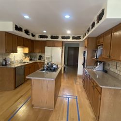 Wood Oak Cabinets With Granite Countertops 