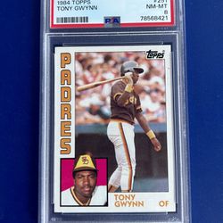 1984 Topps Tony Gwynn Baseball Card Graded PSA 8
