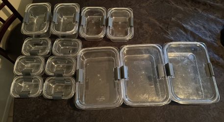 Various Pieces RUBBERMAID BRILLIANCE Food Storage Containers! $5 per container!