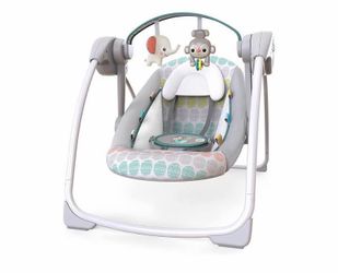 Bright Starts Portable Automatic 6-Speed Baby Swing