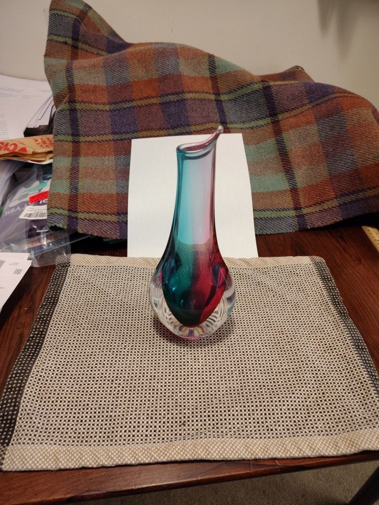 Hand Blown Glass Vase