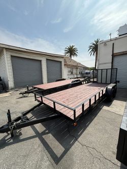  Sky Trailers Utility Trailer 8.5x18x1 Tandem Axle
