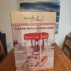 NEW IN BOX Kitchen Ace Tabletop Kettle Popcorn Maker & Serving Bowl (SE San Diego)