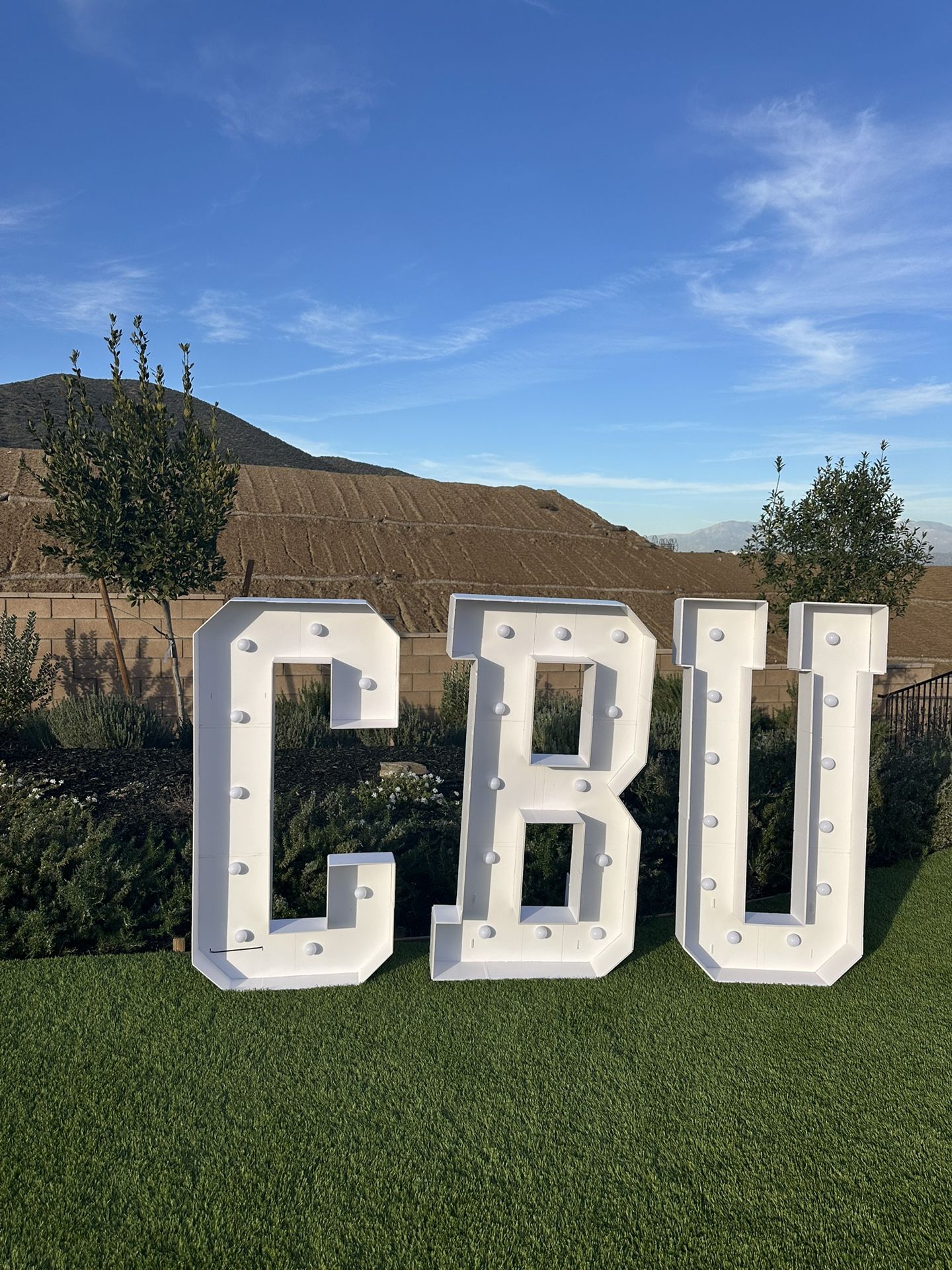 CBU 4ft marquee letters