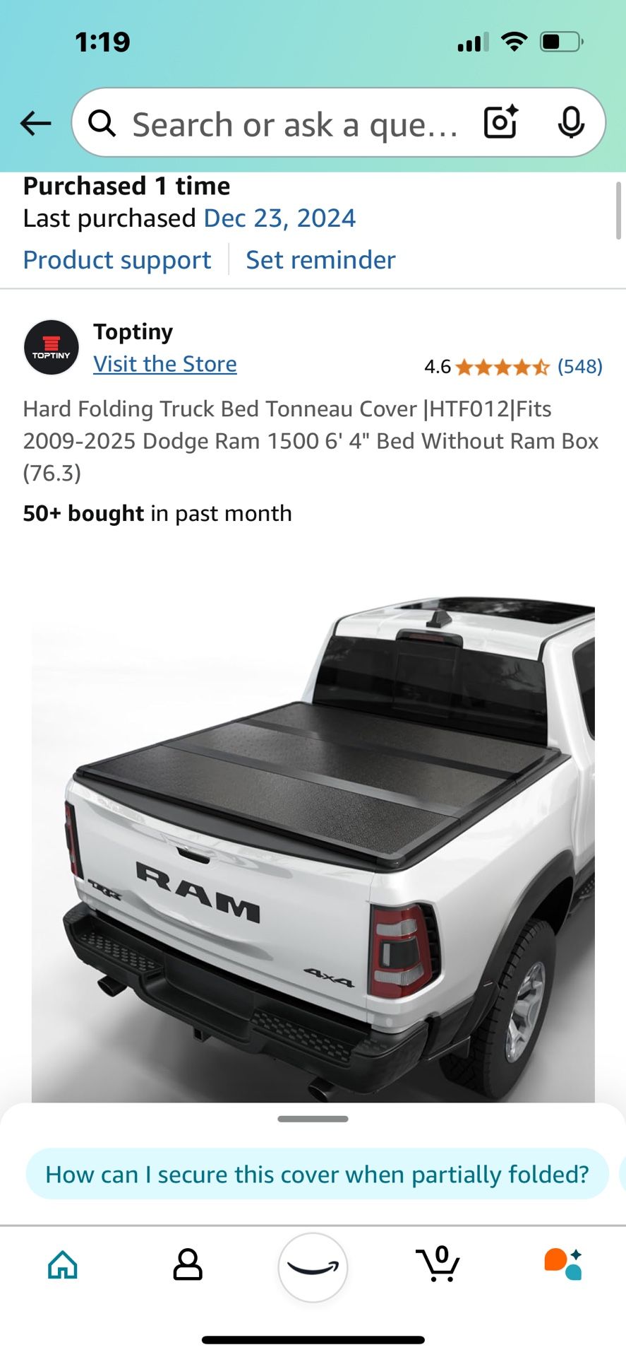 Trifold hard cover tunnel cover