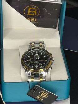 BiBi men’s  quartz  wristwatch  with  black  dial