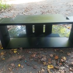 Tv Stand With Glass Shelf