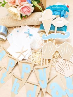 Beach Birthday Party Decor Bundle