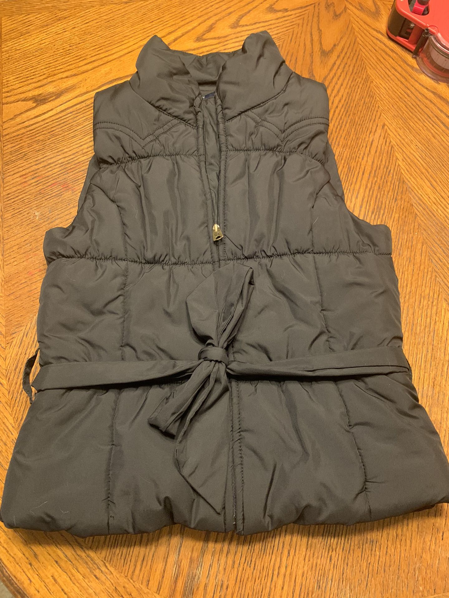 Girls Black Vest Jacket