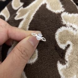 Real 925 Sterling Silver Wedding Ring Size 6