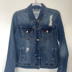 Distressed Denim Jacket 
