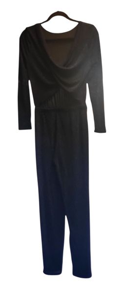 Blue Sparkly On Black-jumpsuit-M-