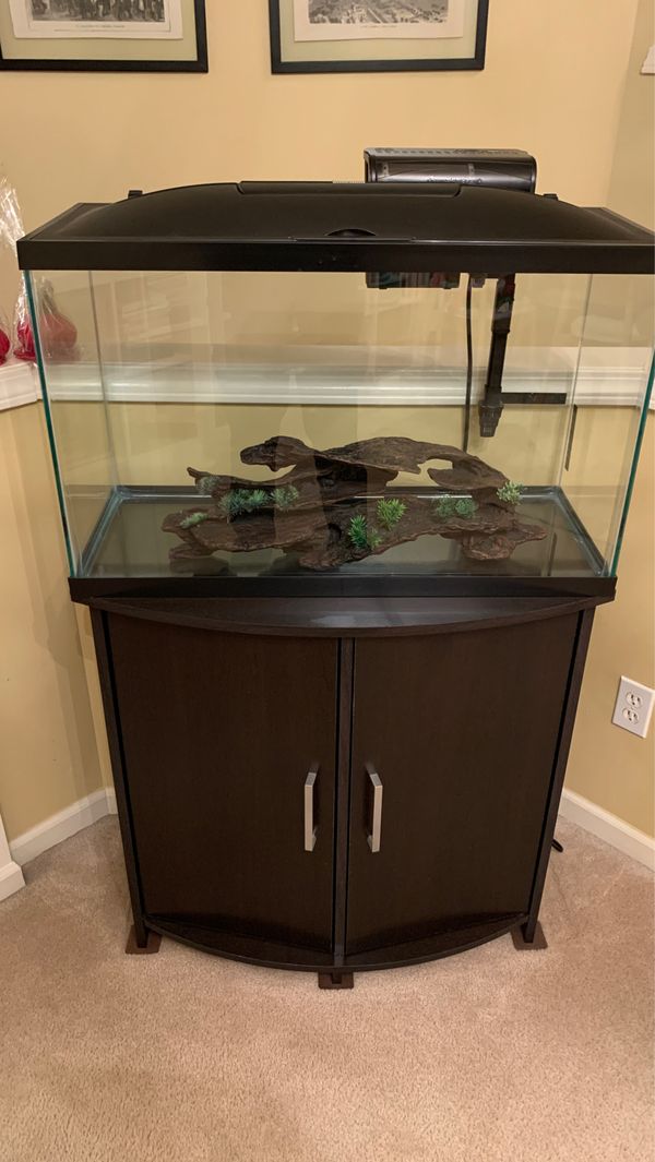 29 gallon fish tank set with and accessories for Sale in