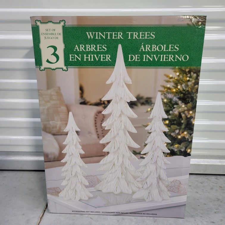 New Set Of 3 White Christmas Trees - New https://offerup.com/redirect/?o=T3Blbi5ib3g=