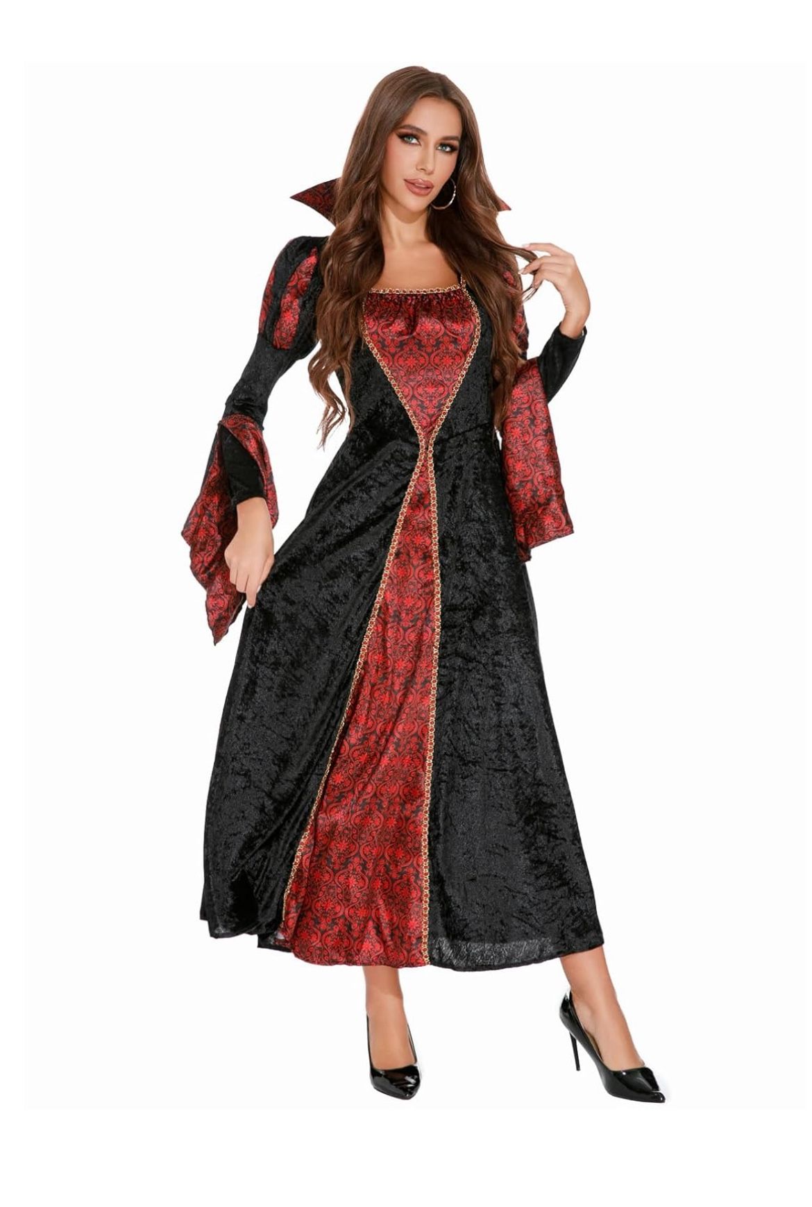 Women's Royal Vampire Costume, Gothic Medieval Dress, SMALL *BRAND NEW*