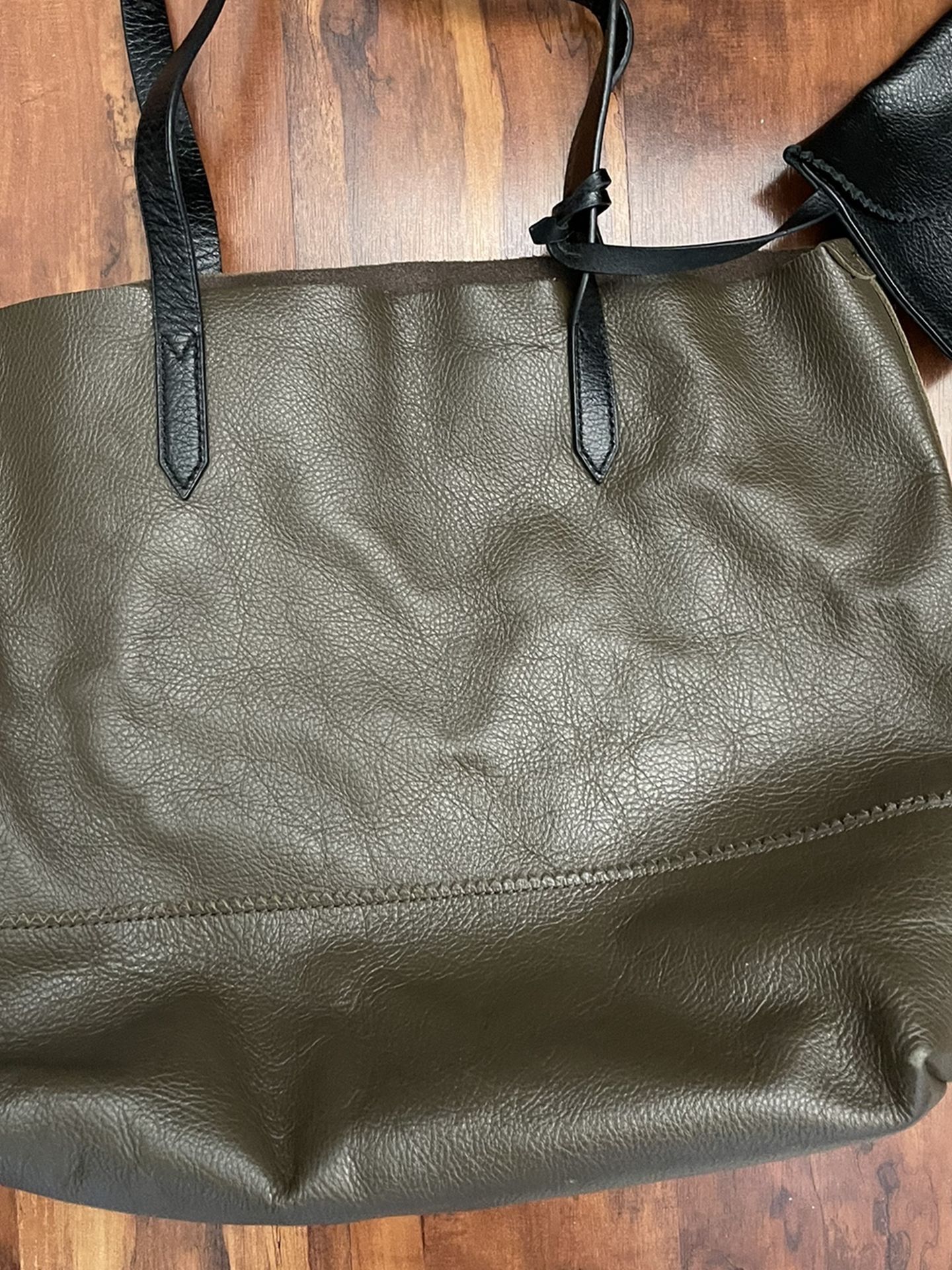 J CREW Leather Tote Bag