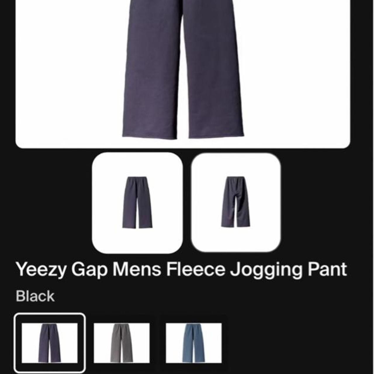 Yzy Yeezy Gap Fleece Jogging Pants L Black