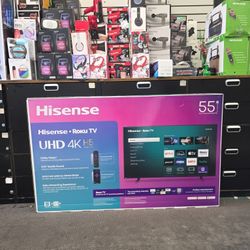Hisense Roku TV 55" UHD 4k TV Cash Price 