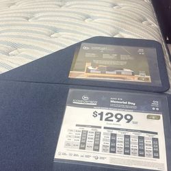 Serta mattress and Metal bed frame. discount for display item