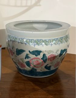 Vintage Large Porcelain Asian Planter