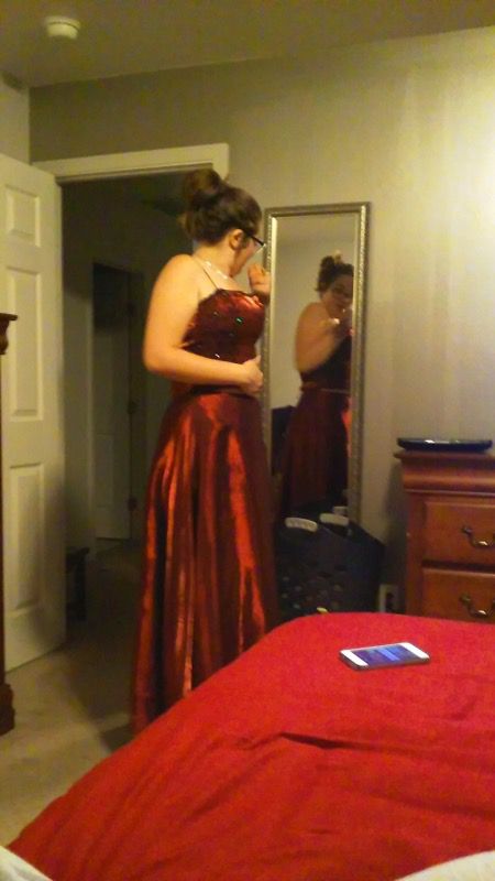 Two piece prom dress