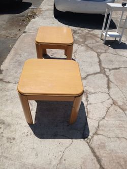 Two end Tables or side table 1 foot 8 inches square and 1 foot 7 inches Tall