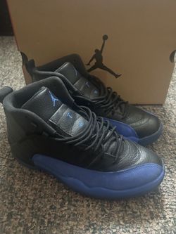 Air Jordan 12 Retro Game Royal Black Blue Size 8 With Box