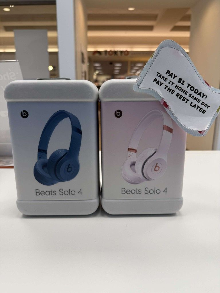 Apple Beats Solo 4 Bluetooth Headphones New - Pay $5 DOWN AVAILABLE - NO CREDIT NEEDED