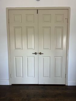 6-Panel Double Interior Door Set