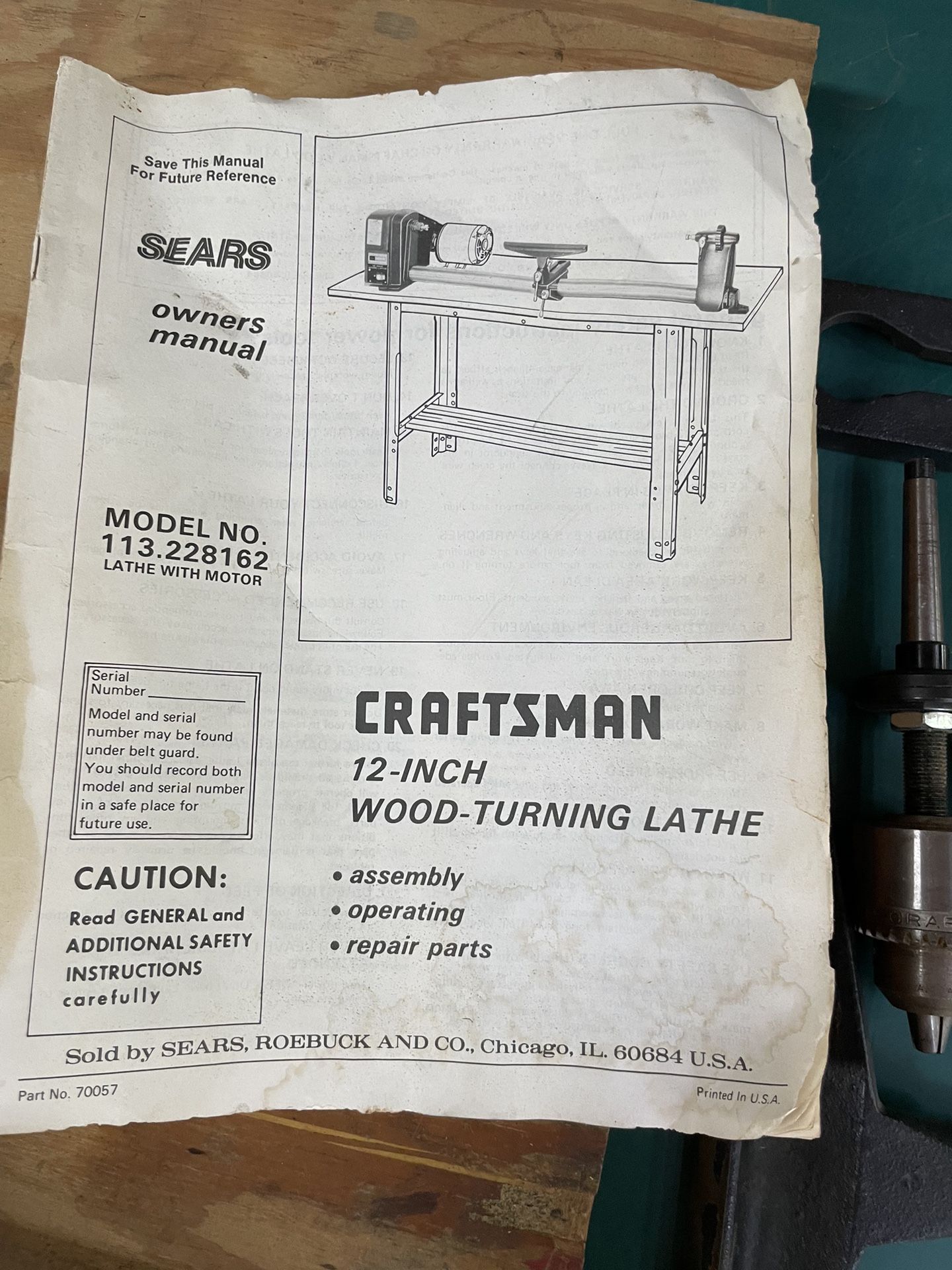 Craftsman 12 Inch Wood Turning Lathe for Sale in San Antonio, TX OfferUp