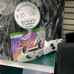 Xbox One First Gen Bundle With 2 Controllers And 2 Games