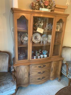 Vintage Maple China Hutch $485 OBO!