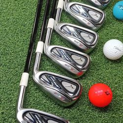 Mizuno JPX 800 PW - 4 Iron Set – Stiff Shafts + Custom Grips (Great Condition!)