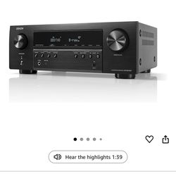 5.2 Channel AV Receiver - 8K Ultra HD Audio & Video, Enhanced Gaming Experience, Wireless Streaming via Built-in Bluetoo