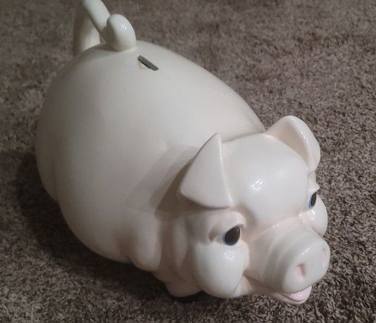 Large Vintage Ceramic Piggy Bank