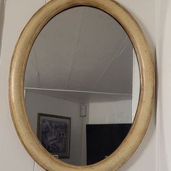 Antique Oval Wall Mirror 