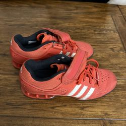 Adidas Adipower Weightlifting Shoes, Red, US 9