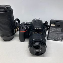 Nikon D5500 24.2 MP Digital SLR Camera With 18-55 and 70-300 Lenses 