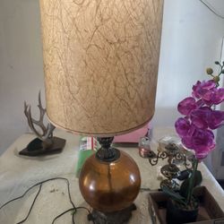 Vintage Lamp And lamp Shade 
