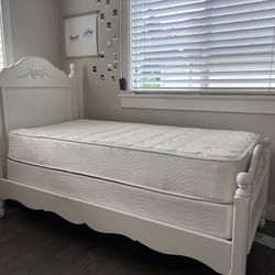 Two Twin Bed Frames, Mattress Sets