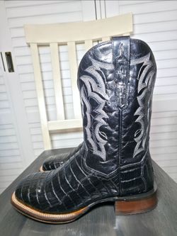 Dan Post Kingsly Caiman Western Boots Broad Square Toe DP4805 Men's Size 10 EW