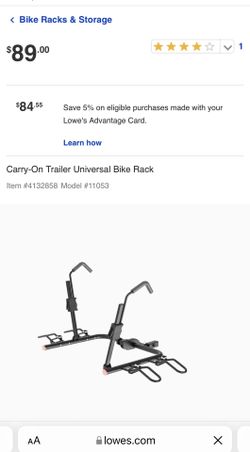 Carry On Trailer Bike Rack